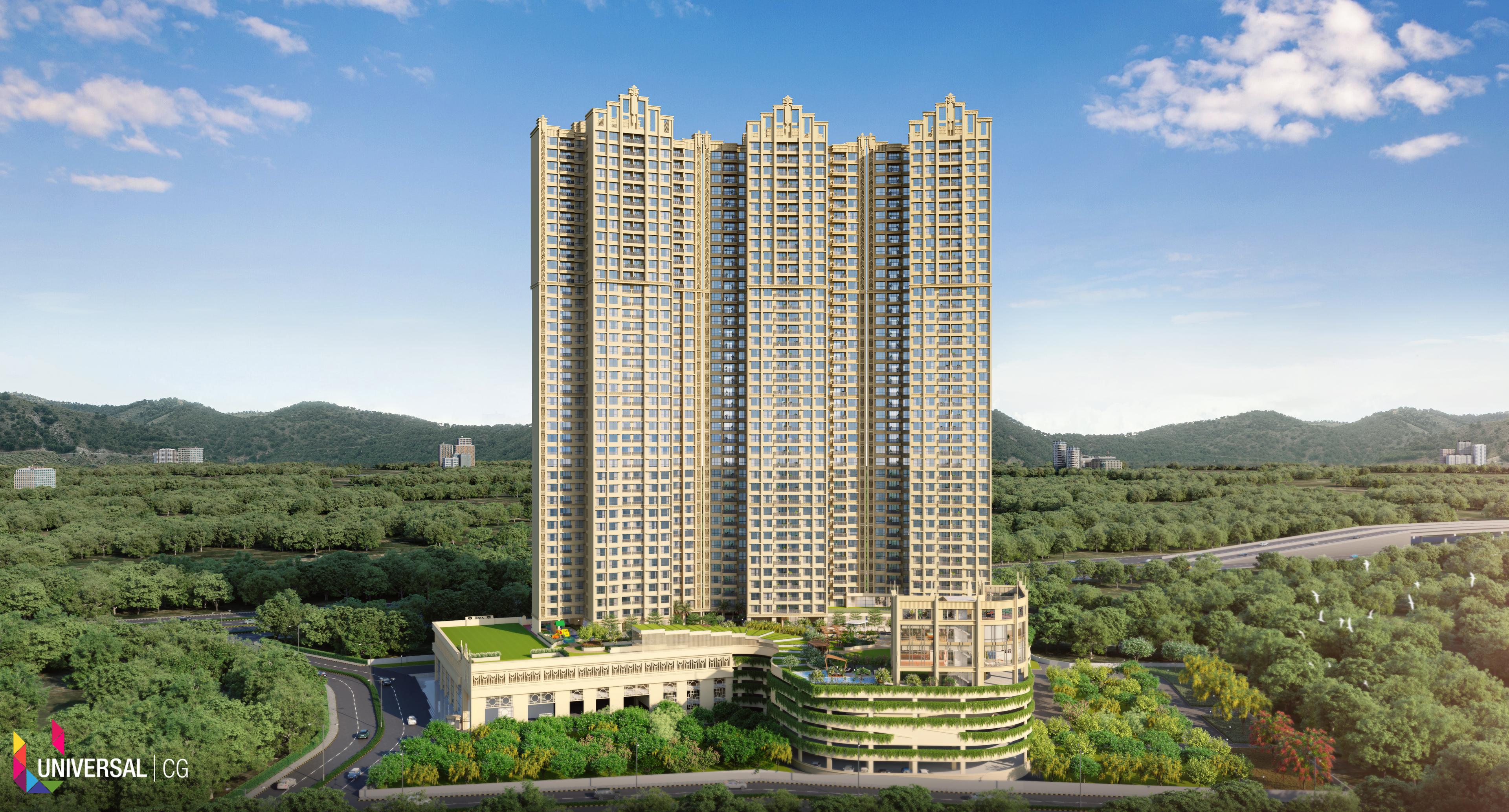 Modern 2 & 3 BHK flats in Majiwada
